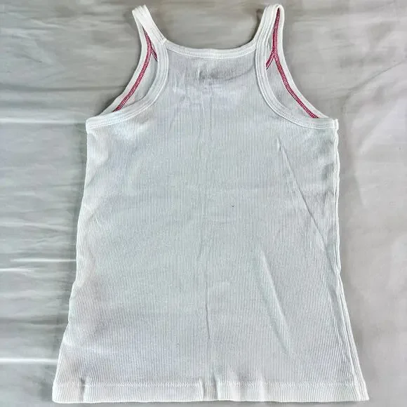 Faded Glory Y2K White Tank Top XS - Picture 3 of 5